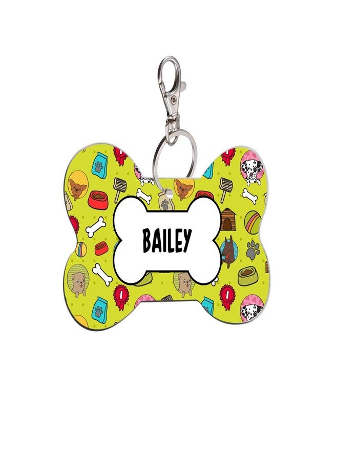 Sky Trends Bone Shape Collar Locket/Pendant for Dogs & Puppy -035, Multicolour